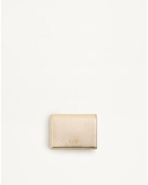 Valentino Garavani Vlogo Signature Wallet - Natural