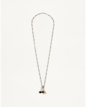 Valentino Garavani Collier Chez En Métal, Émail Et Cristaux Swarovski Homme - Neutre