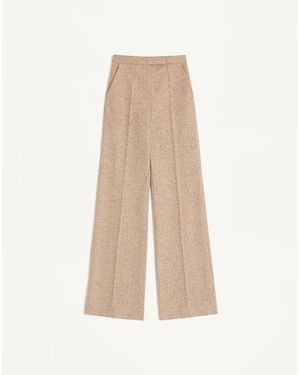 Valentino Natté Buttoned Weave Pants - Natural