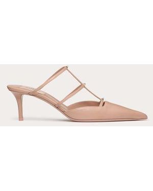 Valentino Garavani Mule Rockstud Wispy - Neutro