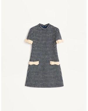 Valentino Short Boucle Dress - Blue