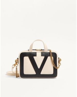 Valentino Garavani Viva Superstar Nappa Handbag - Natural
