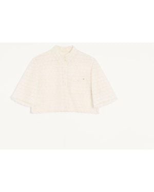 Valentino Micro Cotton Fleurs A Jour Shirt - Natural
