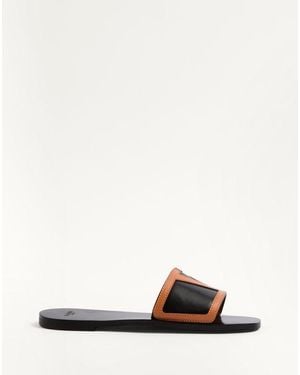 Valentino Garavani Viva Superstar Slide Sandal In Nappa Leather - White