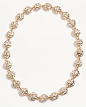Valentino Garavani Collier Poetiques Des Gouttes En Métal Et Cristaux Swarovski Femme - Neutre