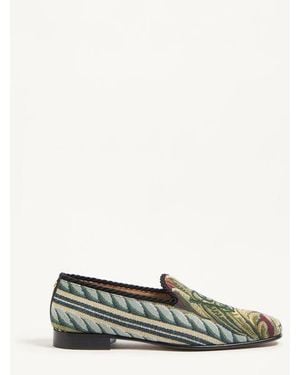 Valentino Garavani Mocasín Les Alcôvettes De Gobelino Hombre - Verde