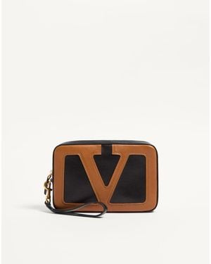 Valentino Garavani Viva Superstar Nappa Pouch - White