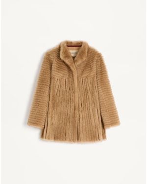 Valentino Shearling Coat - Natural