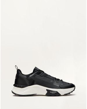 Valentino Garavani Low Top True Act Camouflage Trainer - Black