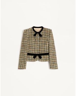 Valentino Tweed Jacket - Natural