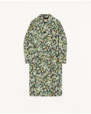 Valentino Single-Breasted Coat - Green