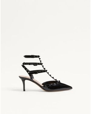 Valentino Garavani Patent Rockstud Pumps With Matching Straps And Studs 65 Mm - White