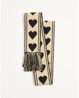 Valentino Garavani Antibes Cotton Scarf With Fringe - White
