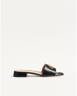 Valentino Garavani Vlogo Signature Slide Sandal - White