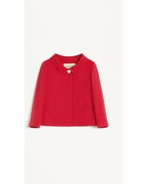 Valentino Crepe Couture Jacket - Red
