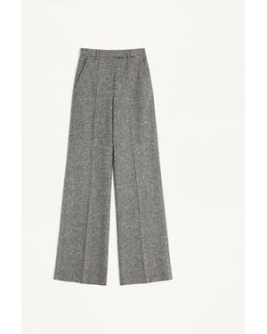 Valentino Natté Buttoned Weave Pants - Gray