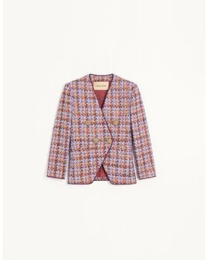 Valentino Double-Breasted Jacket - Pink