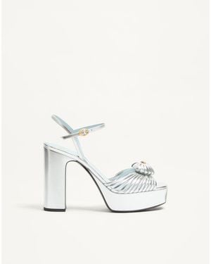 Valentino Garavani Coeur Royal Platform Sandal - White