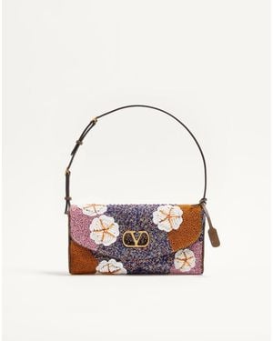 Valentino Garavani Devain Small Embroidered Shoulder Bag - Multicolour