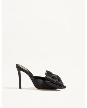Valentino Garavani Yolande Satin Mule 105Mm 36.5 - Natural