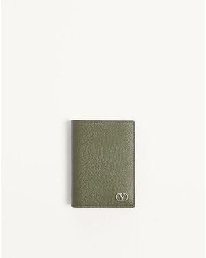 Valentino Garavani Vlogo Signature Cardholder - Green