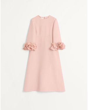 Valentino Crepe Couture Midi Dress - Pink