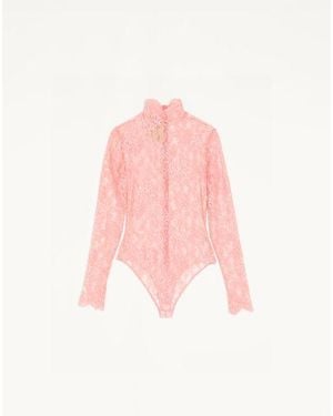 Valentino Floral Lace Body - Pink