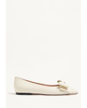 Valentino Garavani Bowow Kidskin Ballerina - Natural