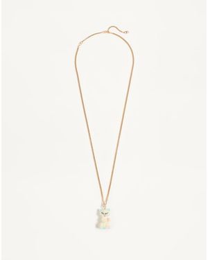 Valentino Garavani Collier Le Chat De La Maison En Métal, Nylon Et Cristaux Swarovski Femme - Neutre