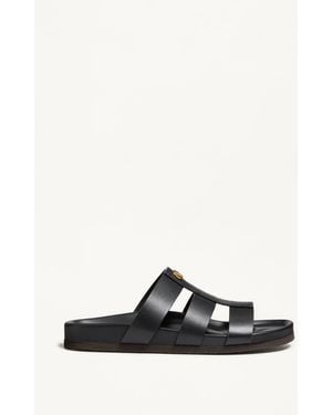 Valentino Garavani Studshield Slide Sandal - White