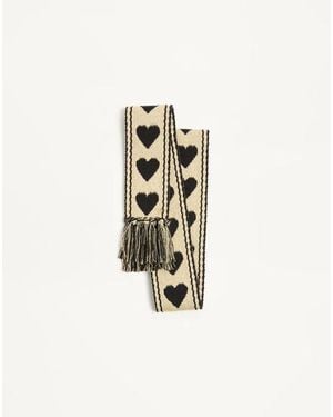 Valentino Garavani Antibes Cotton Scarf With Fringe - White