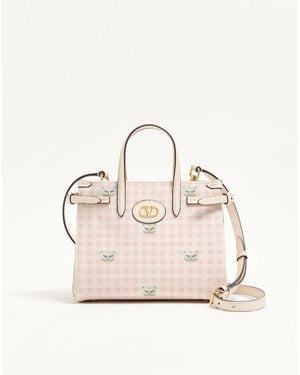 Valentino Garavani Antibes Small Shopping Bag - Natural