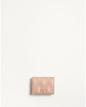 Valentino Garavani Quiltie 67 Wallet - Pink