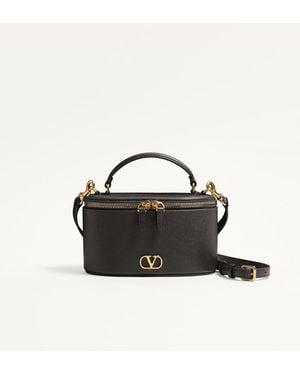 Valentino Garavani Vlogo Signature Mini Vanity Bag - Black