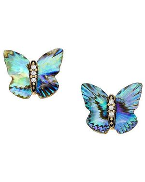 Fossil Oorknopjes - Blauw