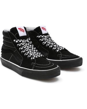 Vans Personalisierbare Checkerboard Sk8-Hi, Herren, Größe - Schwarz