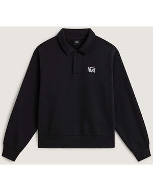 Vans Polo Fleece-Pullover, Herren, Größe - Schwarz