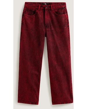 Vans Check-5 Baggy Denim Jeans - Red