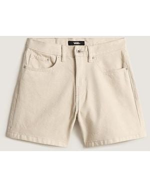 Vans Pantalones Cortos De Talle Medio Check-5, Mujer, Talla - Neutro