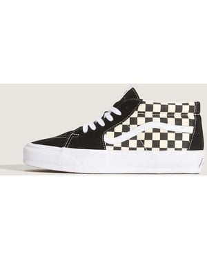 Vans Premium Sk8-Mid 83 Schuhe (Lx Checkerboard/Off) Größe - Weiß