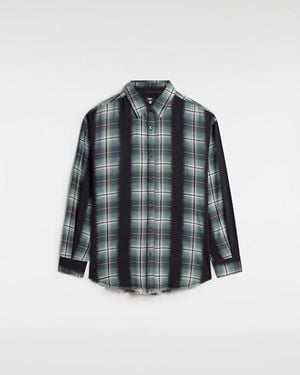 Vans Gillian Kariertes Button-Down-Hemd, Damen, Größe - Grau