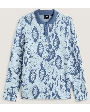 Vans Raw Instinct Long Sleeves Polo - Blue