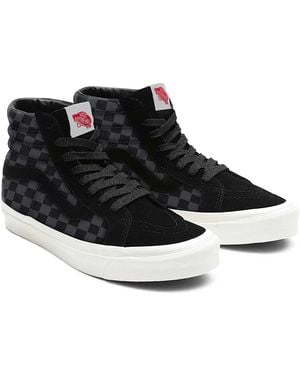 Vans Customs Checkerboard Sk8-Hi - Grey