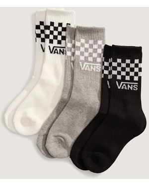 Vans Kids Classic Crew Socks (3 Pairs) Size: Xs ​13-2.5​ - Black