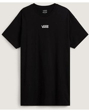 Vans Center Vee T-Shirt-Kleid, Damen, Größe - Schwarz