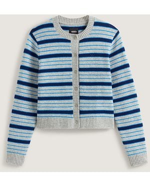Vans Premium Dolly Stripe Cardigan-Sweatshirt, Damen, Größe - Blau