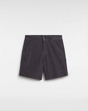 Vans Drill Chore Loose Carpenter 21" Corduroy Shorts (Asphalt) - Blue