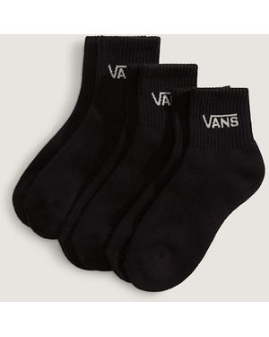 Vans Kids Classic Half Crew Socks (3 Pairs) Size: Xs ​13-2.5​ - Black