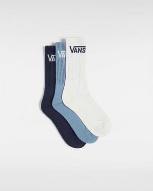 Vans Classic Crew Socks (3 Pairs) - Blue