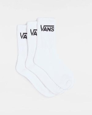 Vans Classic Crew Socken (3 Paar) Frau, Größe - Weiß